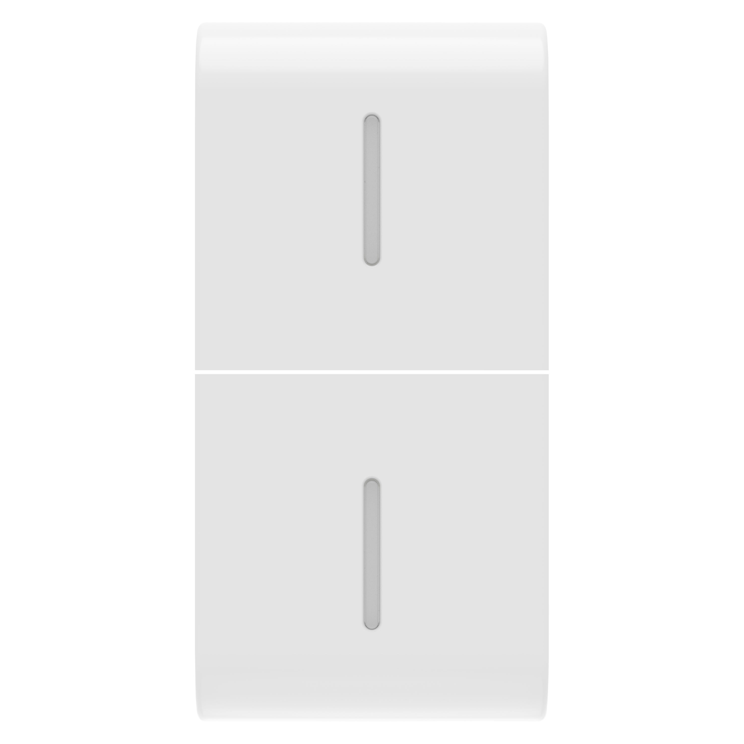 Gewiss - TOUCHE INTER. AXIAL 2 DIFFUSEURS 1P BLNC