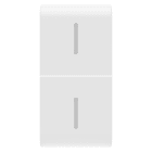 Gewiss - TOUCHE INTER. AXIAL 2 DIFFUSEURS 1P BLNC