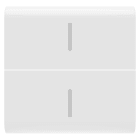 Gewiss - TOUCHE INTER. AXIAL 2 DIFFUSEURS 2P BLNC