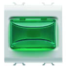 Gewiss - VOYANT EN SAILLIE - 12Vca/cc / 230Vca 50/60 Hz - VERT - 2 MODULES - BL - CHORUS