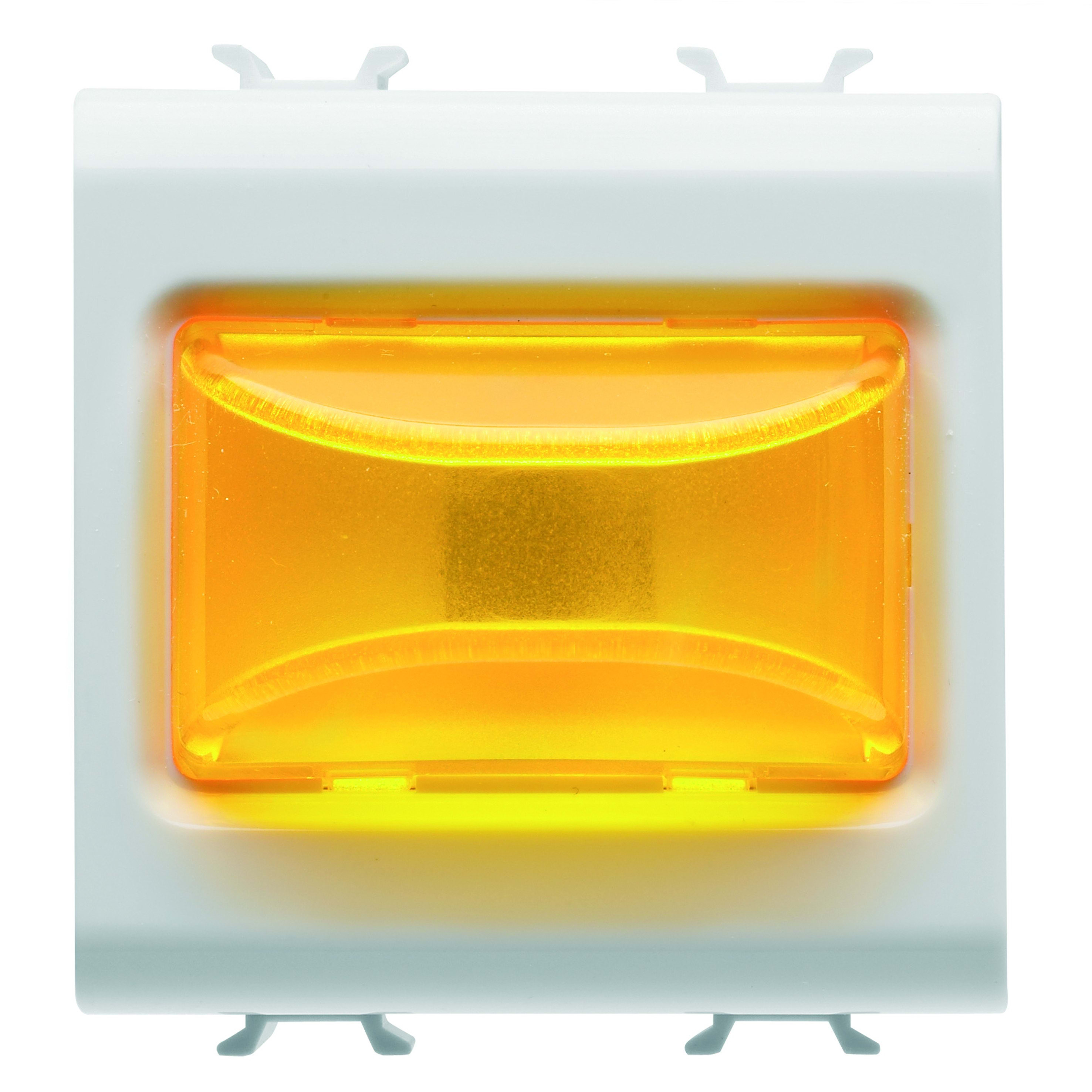 Gewiss - VOYANT EN SAILLIE - 12Vca/cc / 230Vca 50/60 Hz - AMBRE - 2 MOD - BL - CHORUS - G