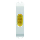 Gewiss - VOYANT DE SIGNALISATION SIMPLE - AMBRE - 1/2 MODULE - BL - CHORUS - GW10644