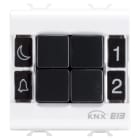 Gewiss - CLAVIER À ENCASTRER 4 CANAUX EIB BL