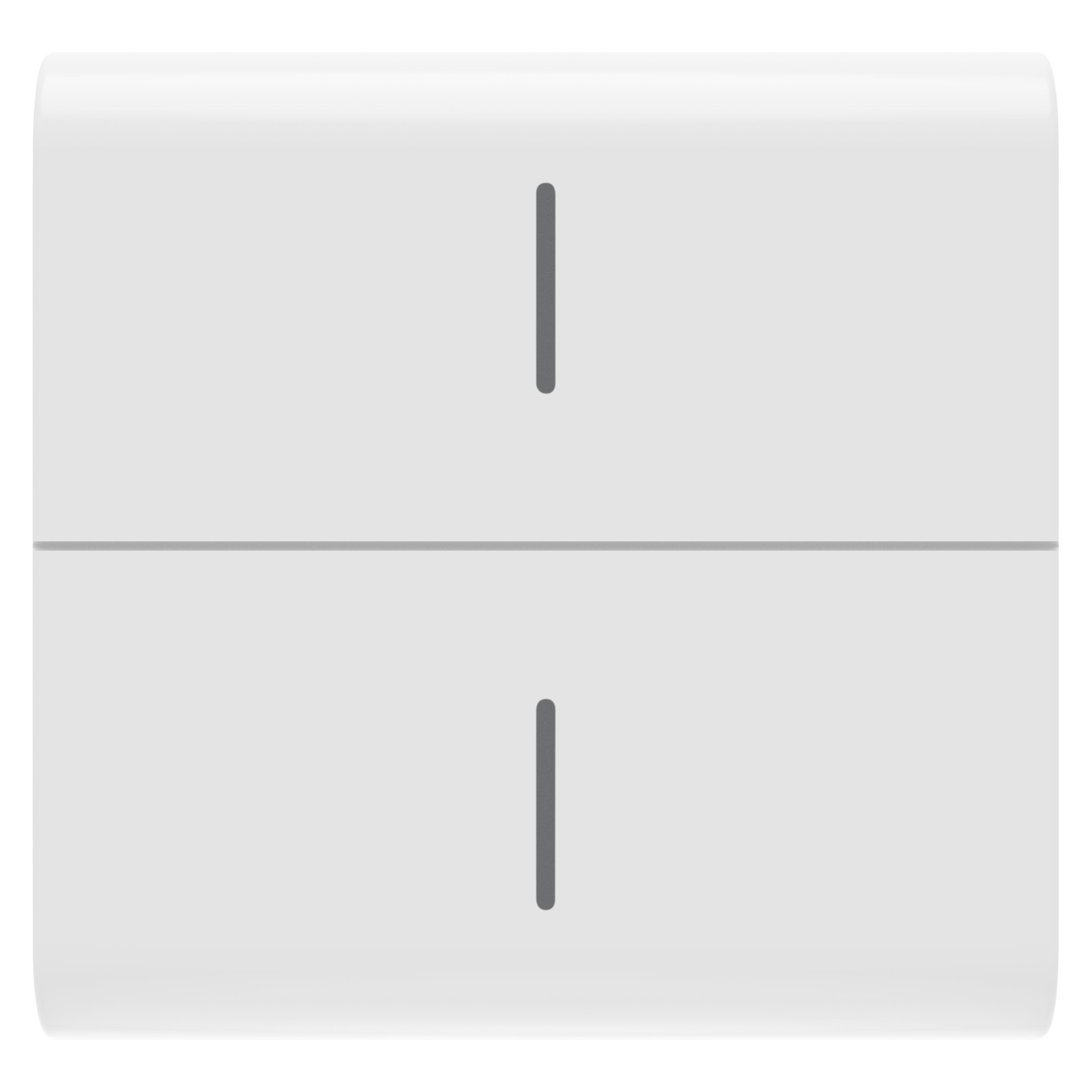 Gewiss - TOUCHE BOUTON-POU. CONN. ECO - 2P BLANC