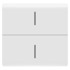 Gewiss - TOUCHE BOUTON-POU. CONN. ECO - 2P BLANC