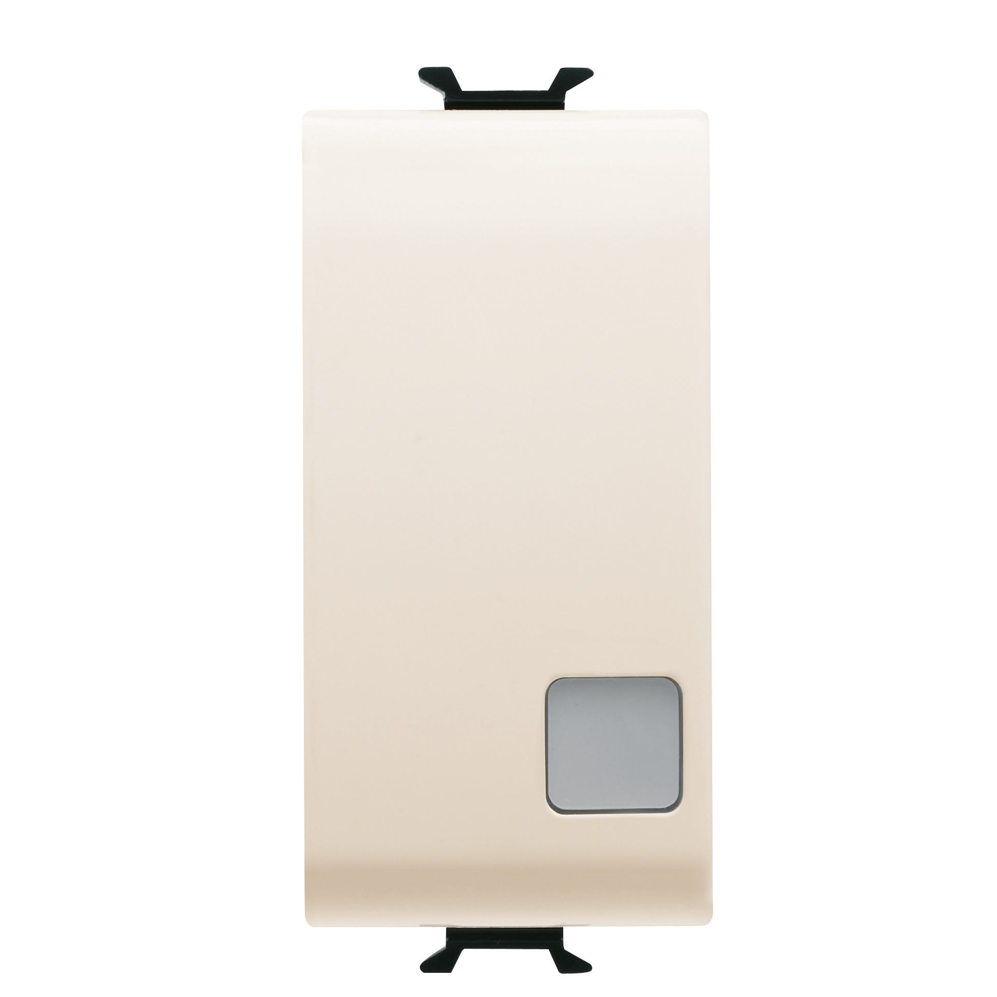 Gewiss - B-P 1M 1P NO 16A LUM. SIGN. IVOIRE