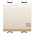 Gewiss - B-P 2M 1P NO 16A LUM. SIGN. IVOIRE - GW11173