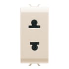 Gewiss - PRISE 1M 2 P+T 15A STD EURO-USA IVOIRE