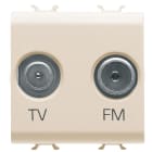 Gewiss - PRISE TV-FM - DIRECTE - 2 MODULES - IVOIRE - CHORUS - GW11381