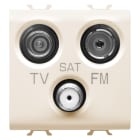 Gewiss - PRISE TV-FM-SAT - DIRECTE - 2 MODULES - IVOIRE - CHORUS - GW11382