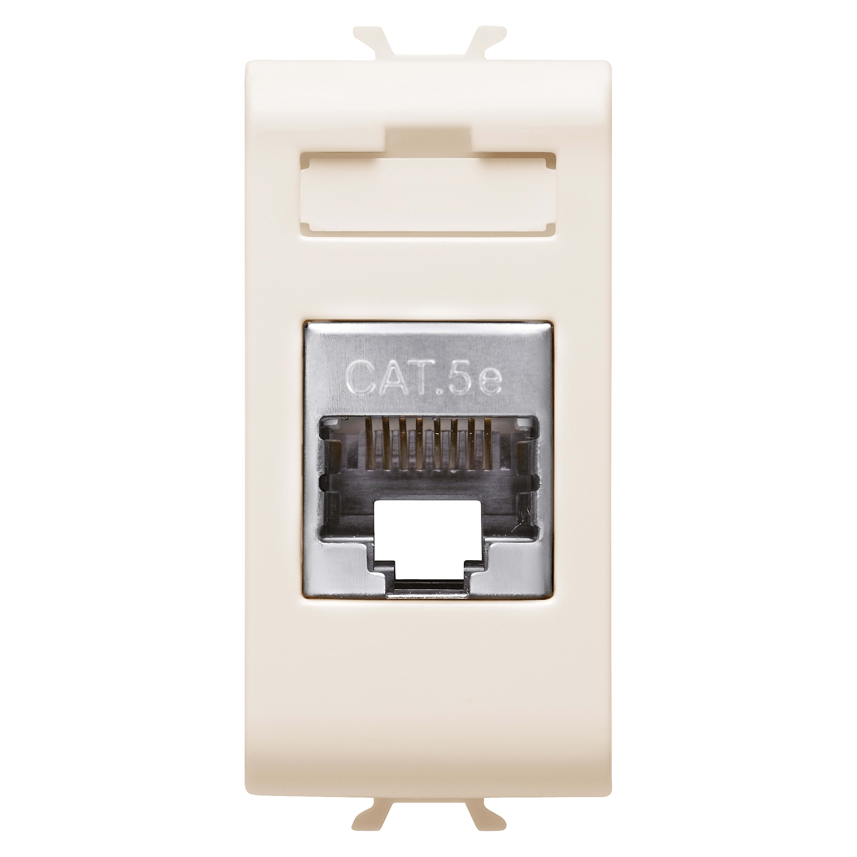Gewiss - CONNECTEUR RJ45 1M CAT. 5E FTP IVOIRE - GW11422