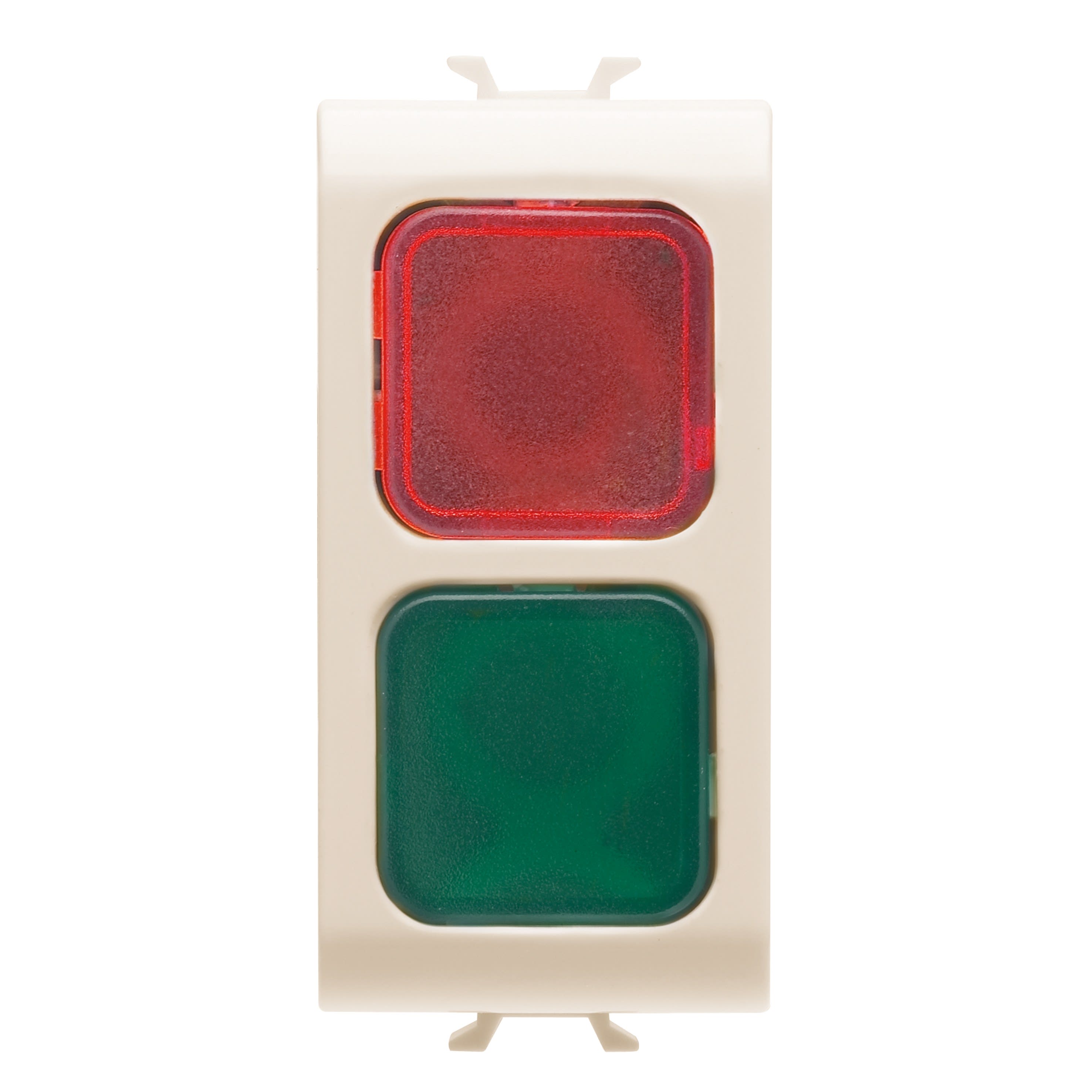Gewiss - VOYANT DE SIGN. DOUBLE ROUGE/VERT IVOIRE
