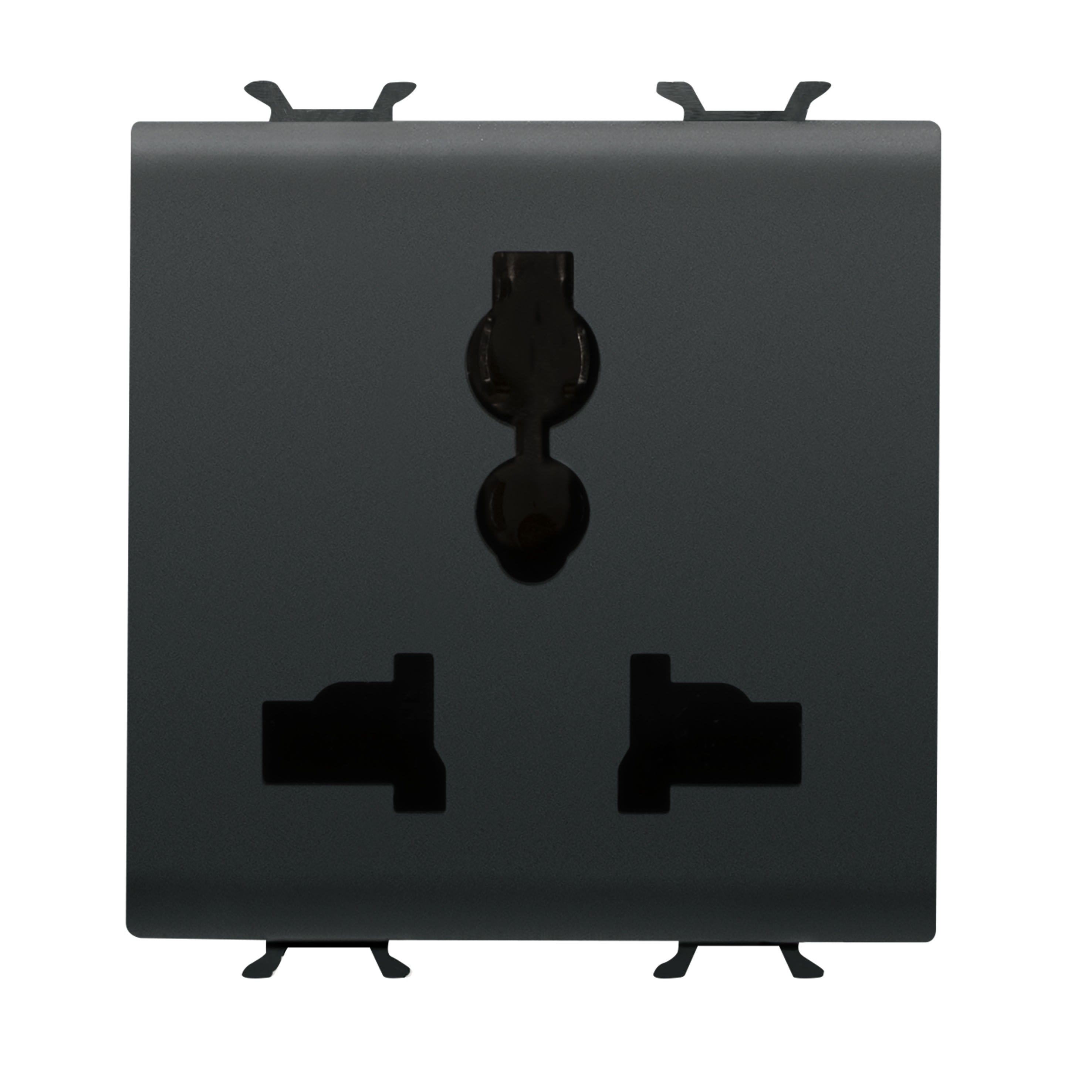 Gewiss - MULTISTANDARD SOCKET OUTLET BLACK