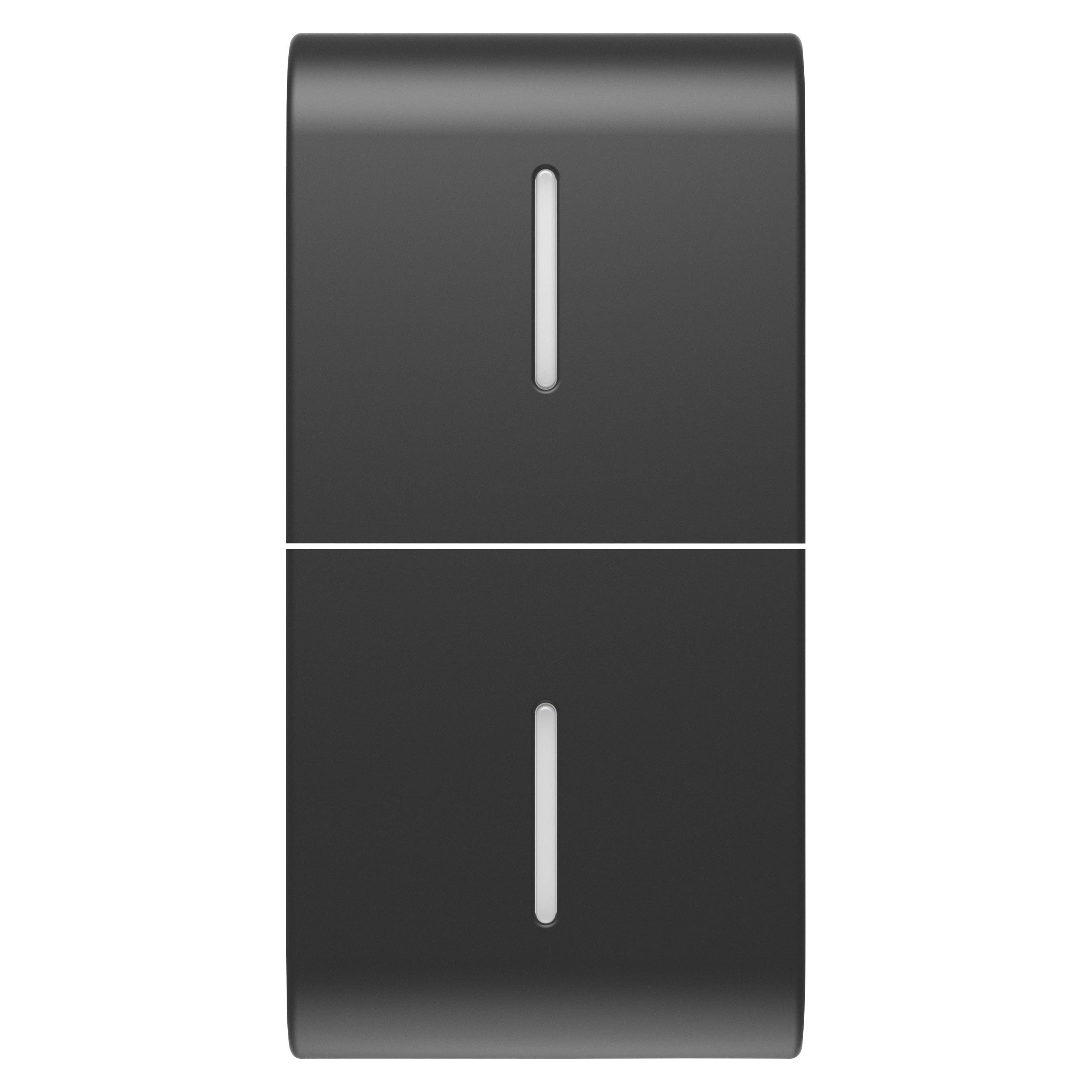 Gewiss - TOUCHE INTER. AXIAL 2 DIFFUSEURS 1P NOIR