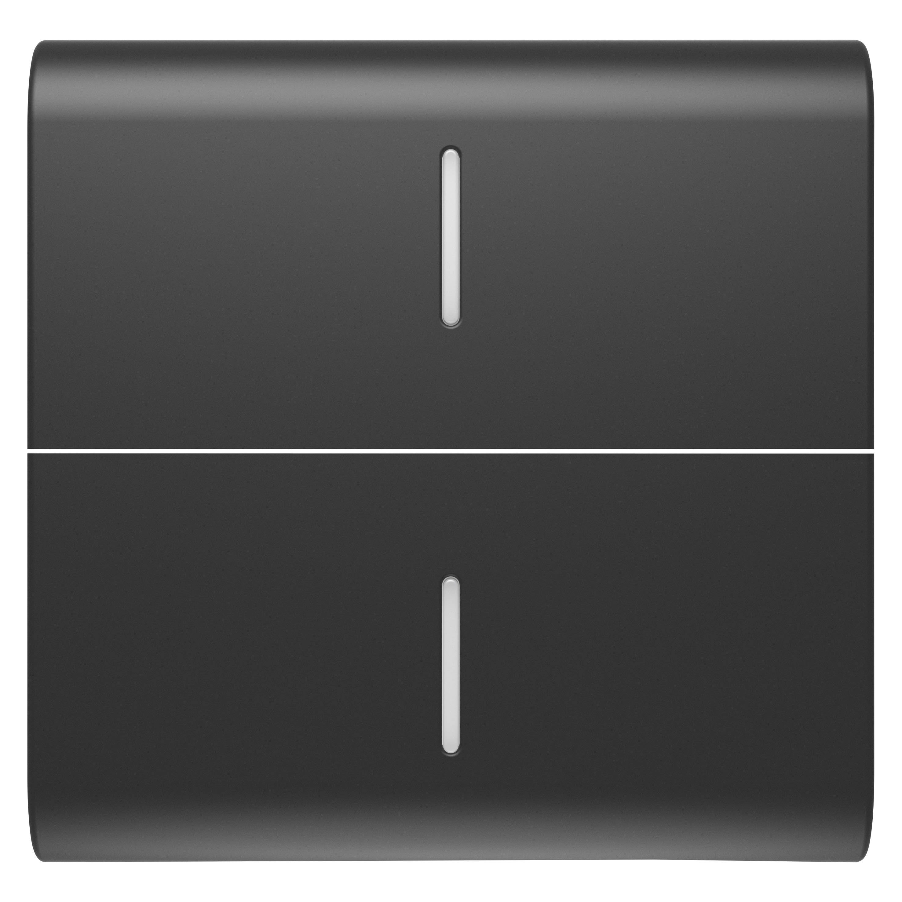 Gewiss - TOUCHE INTER. AXIAL 2 DIFFUSEURS 2P NOIR