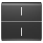 Gewiss - TOUCHE INTER. AXIAL 2 DIFFUSEURS 2P NOIR