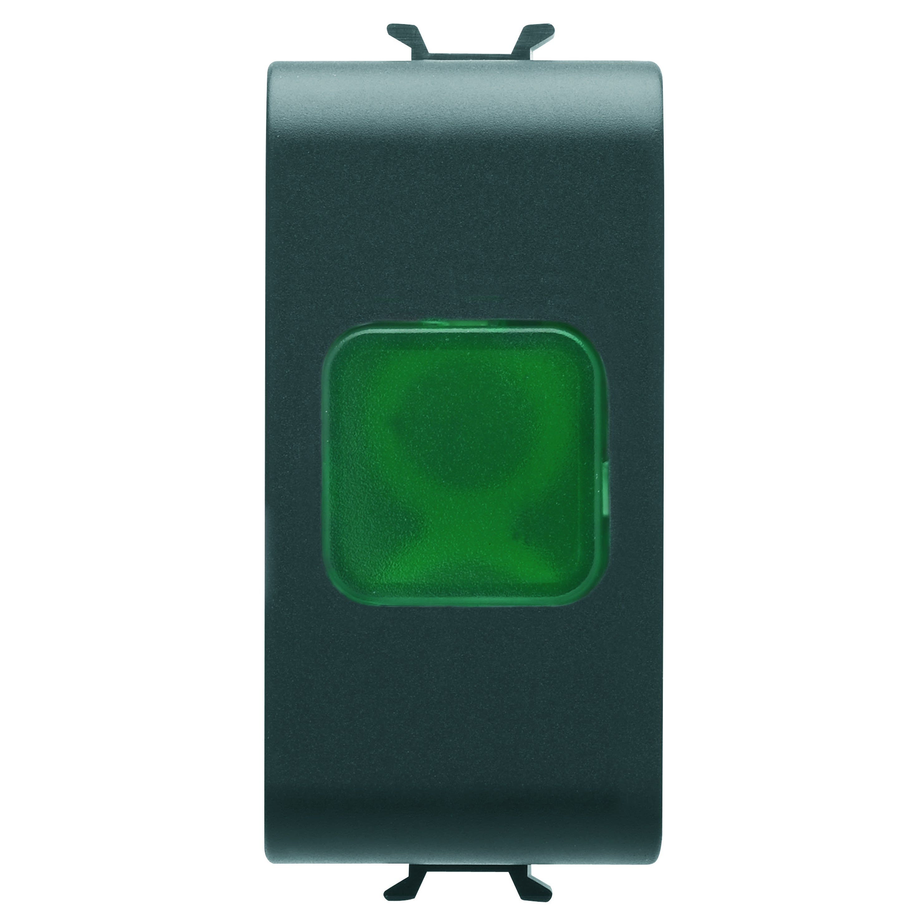 Gewiss - VOYANT DE SIGNALISATION SIMPLE - VERT - 1 MODULE - CHORUS - GW12622