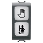 Gewiss - VOYANT DE SIGNALISATION DOUBLE - OPALE - DND+MUR - 1 MODULE - CHORUS - GW12736