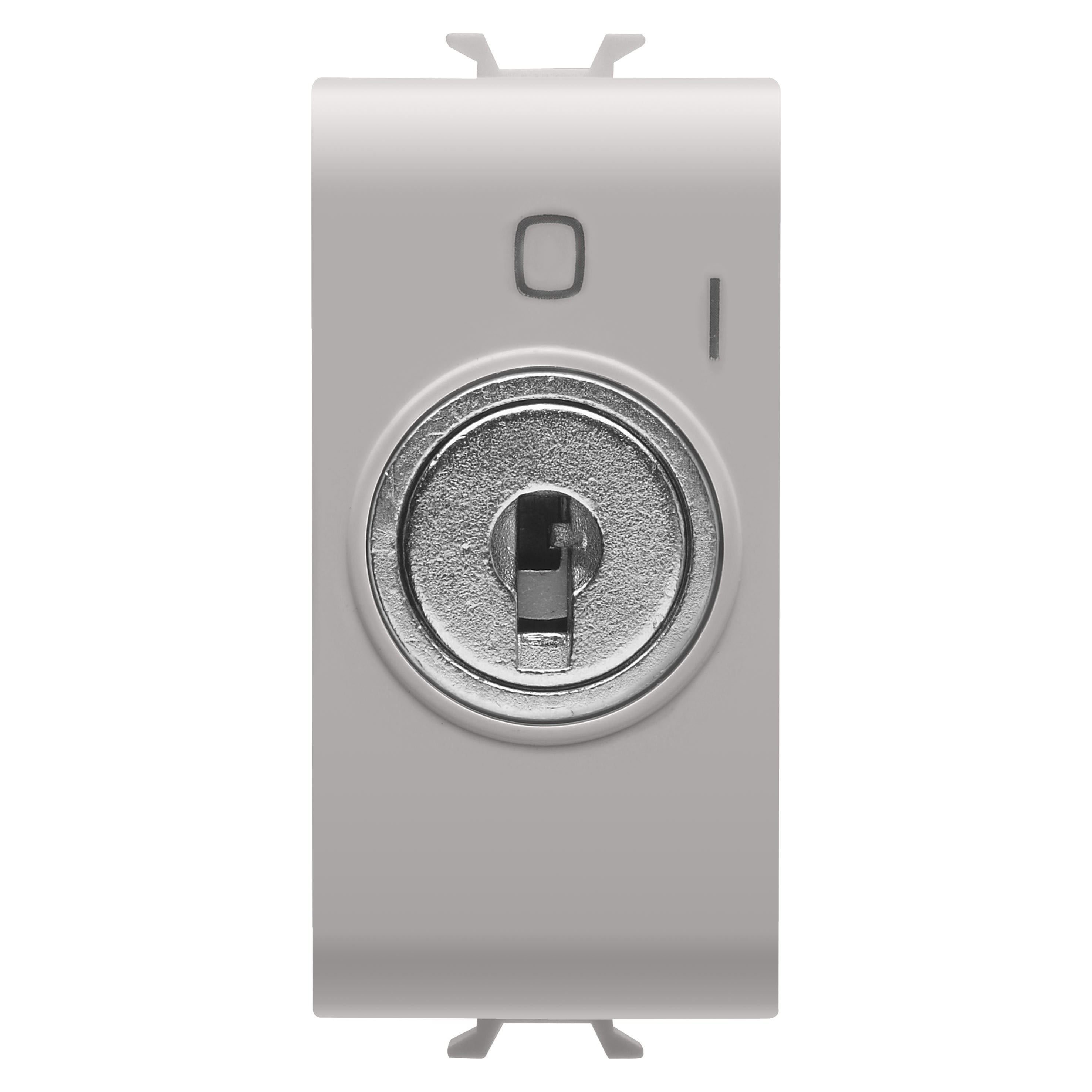 Gewiss - B-P 1M 2P NO 10A+CLÉ BEIGE
