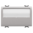 Gewiss - B-P 3M 1P NO 10A PORTE-ETIQ. LUM. BEIGE