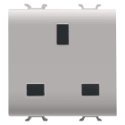 Gewiss - PRISE 2M 2 P+T 13A STD ANGLAIS BEIGE