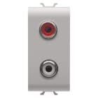 Gewiss - CONNECTEUR DOUBLE RCA 1M CHORUS BEIGE