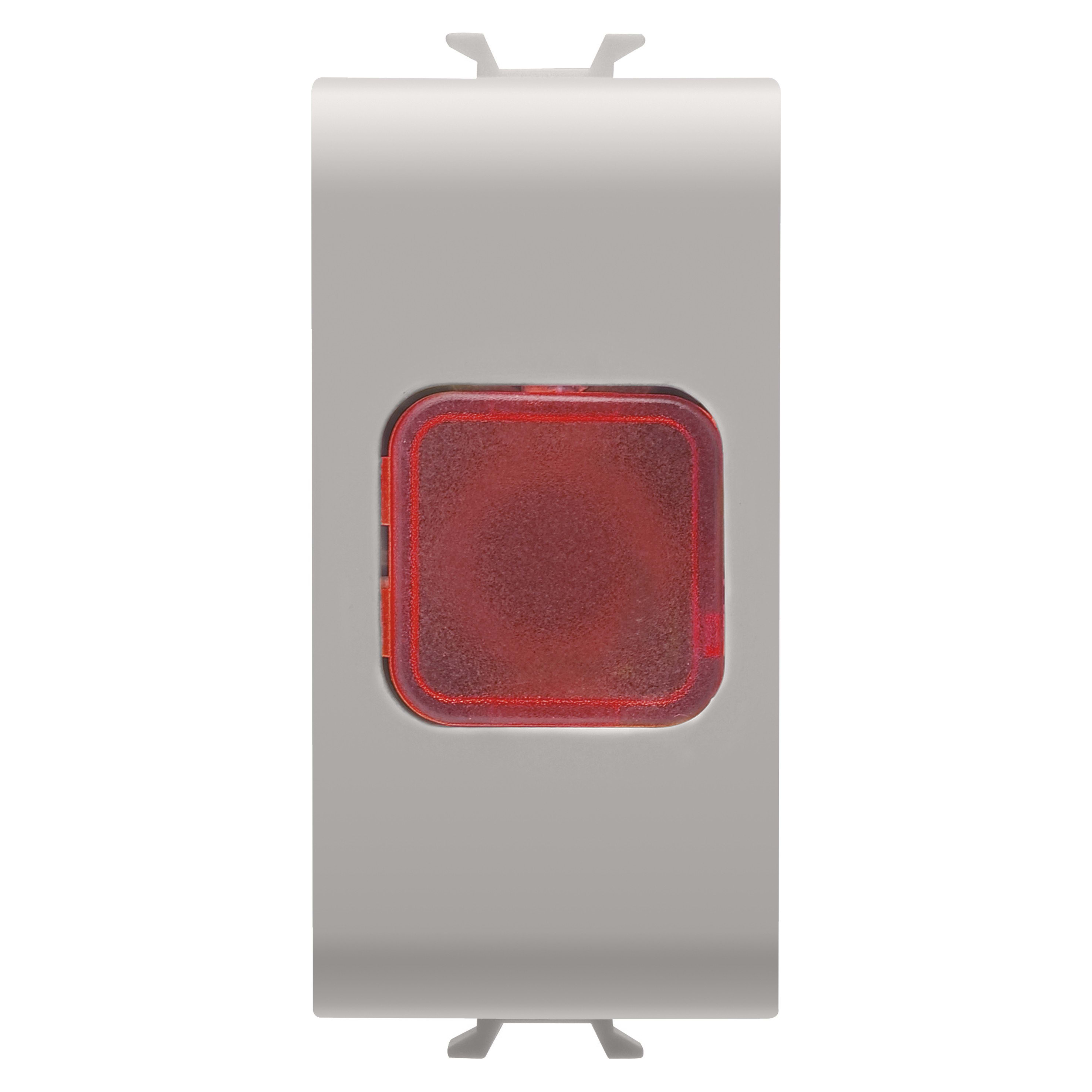 Gewiss - SINGLE INDICATOR LAMP - RED - 1 MODULE - NATURAL BEIGE - CHORUS - GW13623