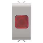 Gewiss - SINGLE INDICATOR LAMP - RED - 1 MODULE - NATURAL BEIGE - CHORUS - GW13623