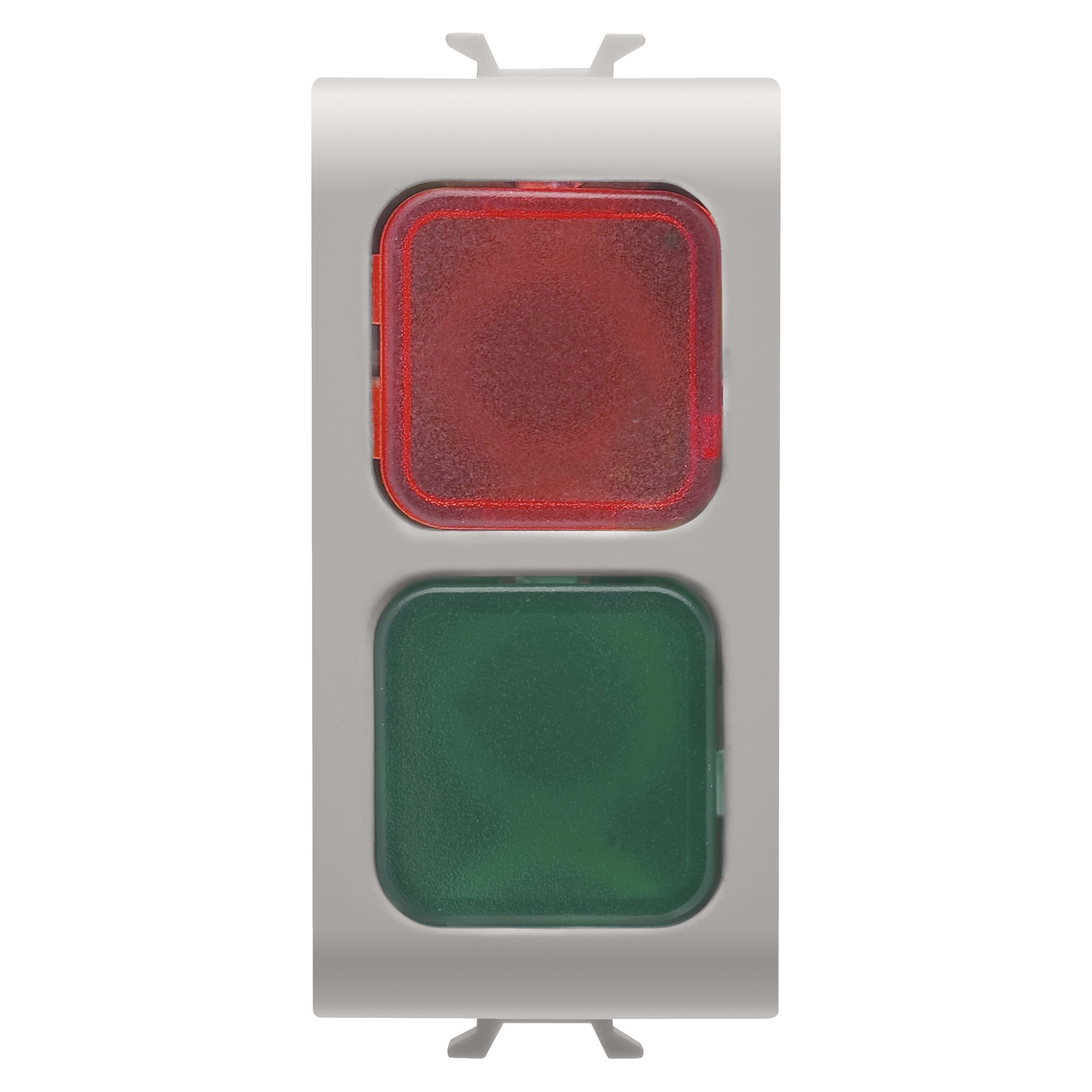 Gewiss - VOYANT DE SIGN. DOUBLE ROUGE/VERT BEIGE - GW13629