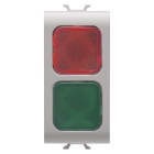 Gewiss - VOYANT DE SIGN. DOUBLE ROUGE/VERT BEIGE - GW13629