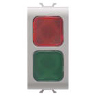 Gewiss - VOYANT DE SIGN. DOUBLE ROUGE/VERT BEIGE