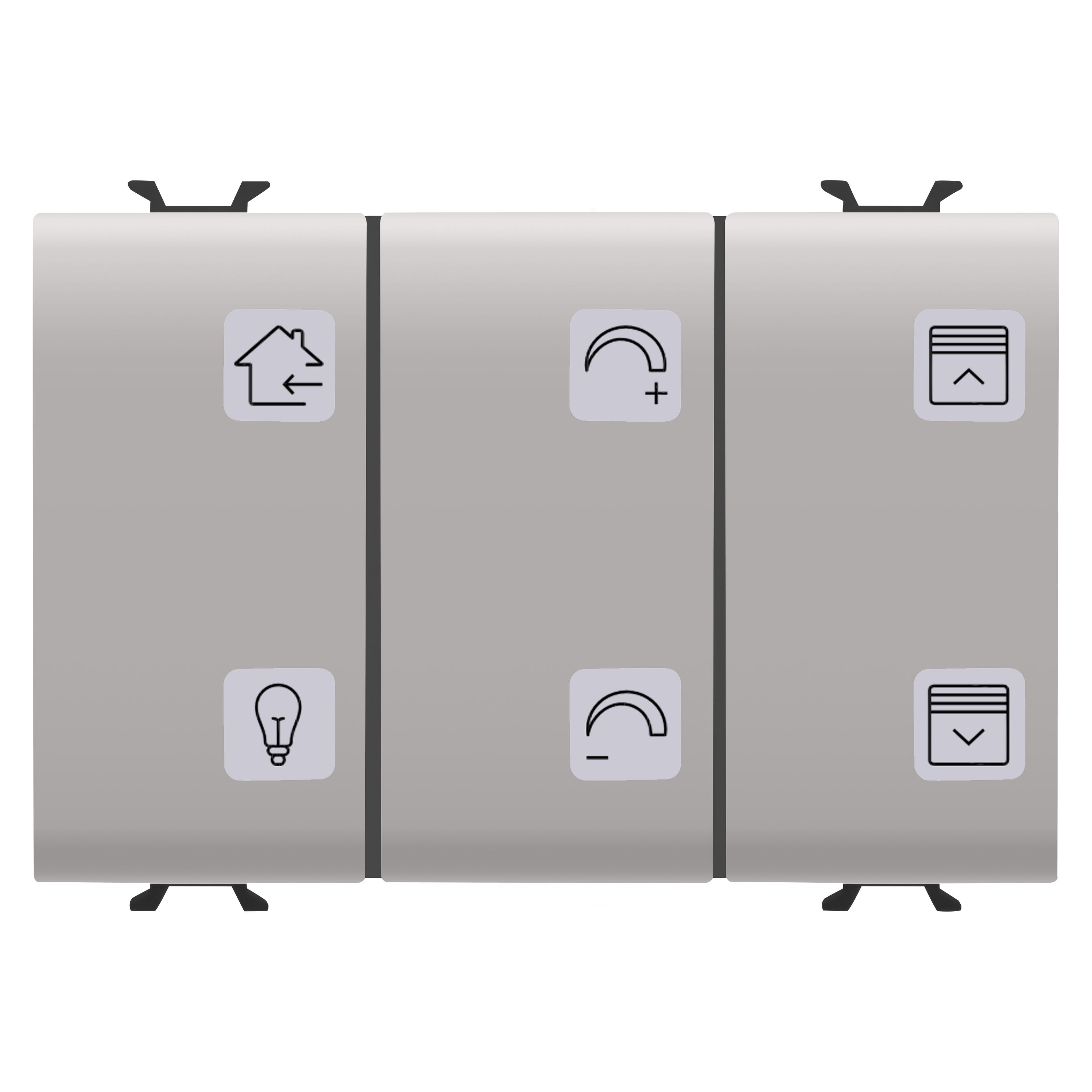 Gewiss - CLAVIER 6 CANAUX ET SYMB.+ACT. KNX BEIGE