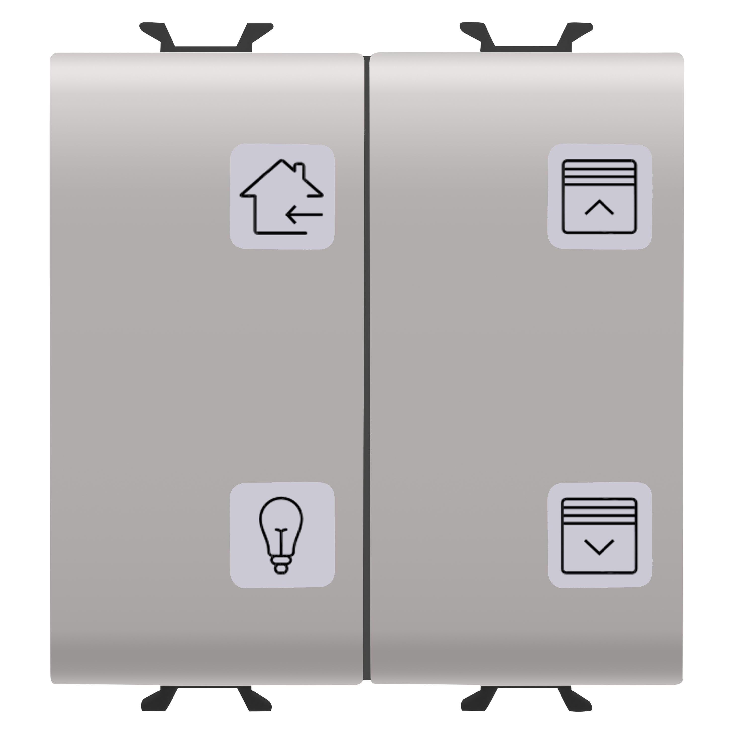 Gewiss - POUSSOIRS 4 CANAUX KNX - BEIGE