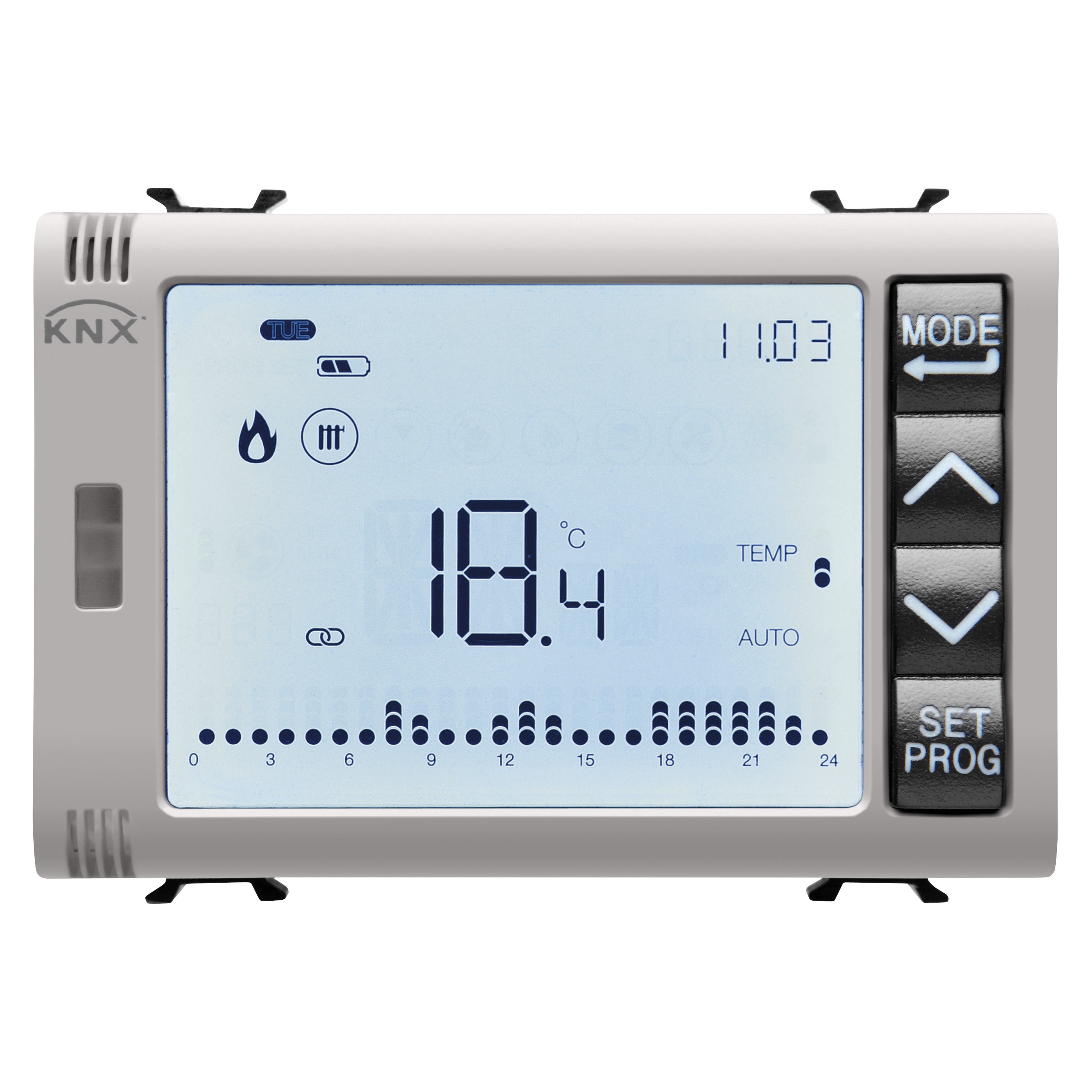 Gewiss - THERM.PROGRAMMABLE T+H KNX ENC. BEIGE