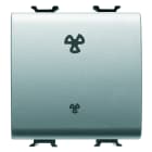 Gewiss - COMMANDE VMC 2 VIT. 2M 1P 16 AX TITANE - GW14074F