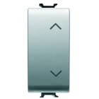 Gewiss - COMMUTATEUR 1M 1P 10AX HAUT-BAS TITANE - GW14121