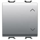 Gewiss - COMMUTATEUR 2M 1P 10AX HAUT-BAS TITANE