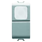 Gewiss - B-P 1M 1P NO 16A VOYANT TRANSP. TITANE