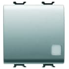 Gewiss - B-P 2M 1P NO 16A LUM. SIGN. TITANE