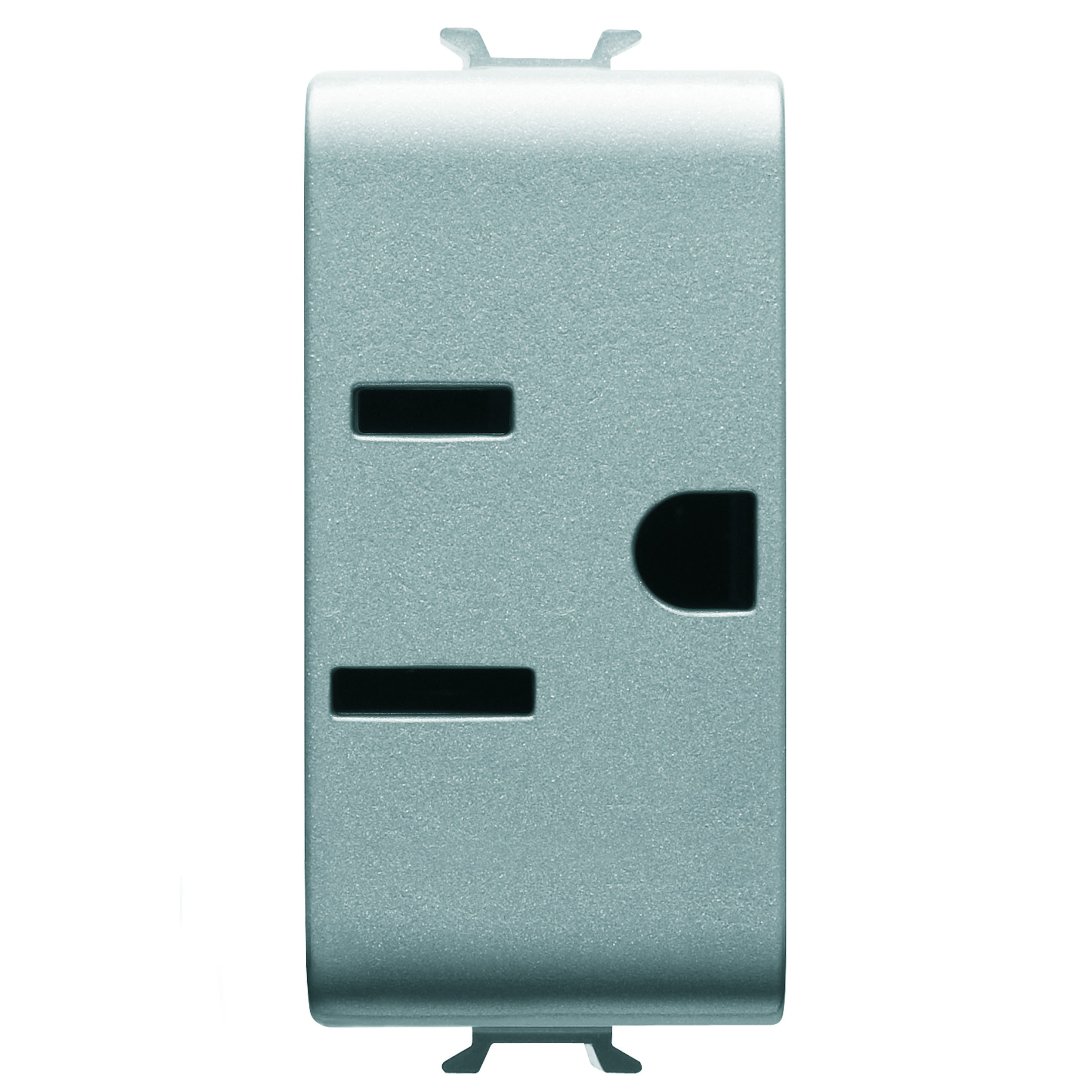 Gewiss - PRISE 1M 2 P+T 15A STD USA TITANE