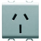 Gewiss - PRISE 2M 2 P+T 15A STD AUSTRALIEN TITANE - GW14307