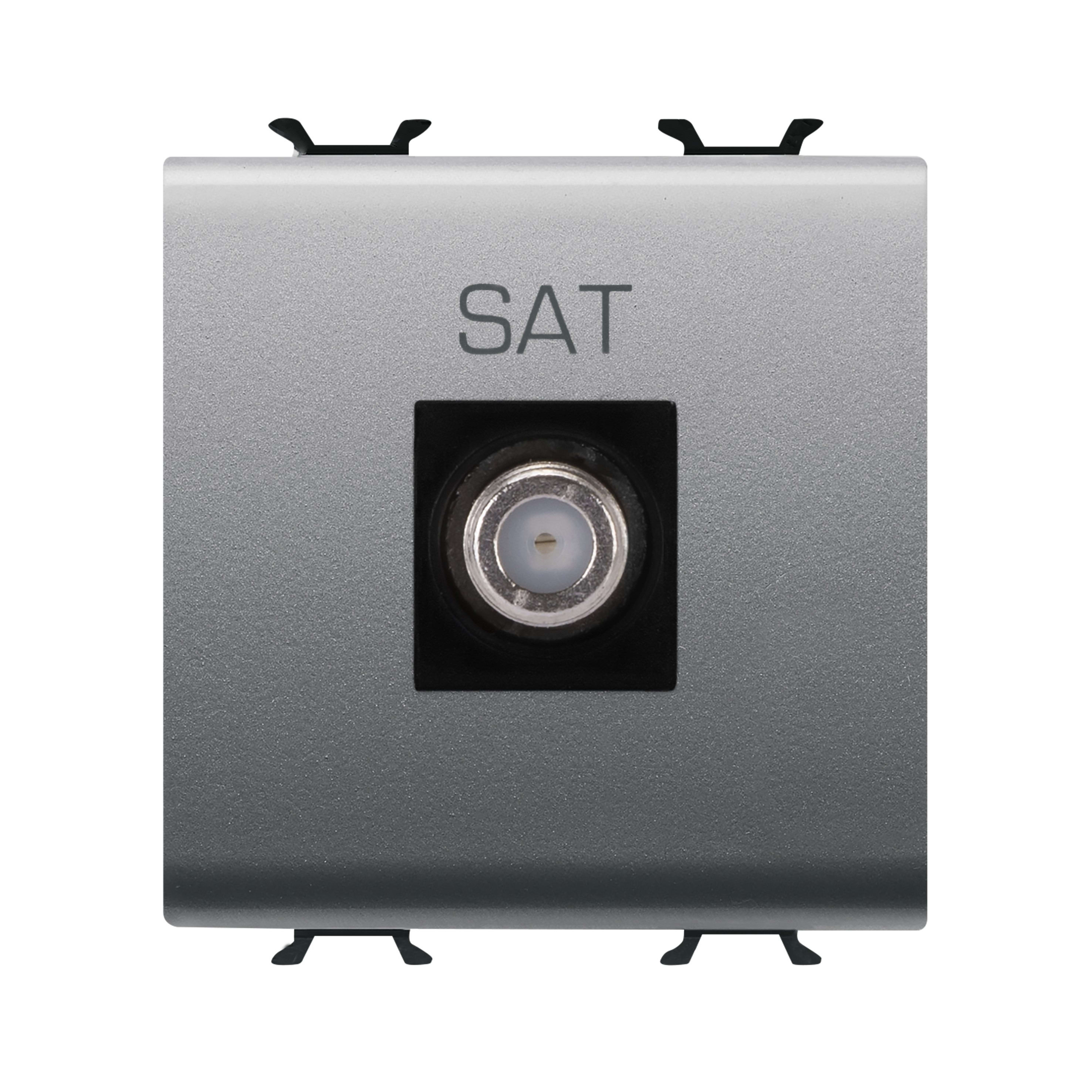 Gewiss - PRISE TV/SAT 2M DIRECTE C.F-FEMM.TITANE - GW14377