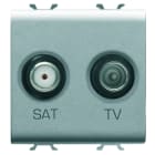 Gewiss - PRISE TV-SAT - DIRECTE - 2 MODULES - TITANE - CHORUS - GW14383