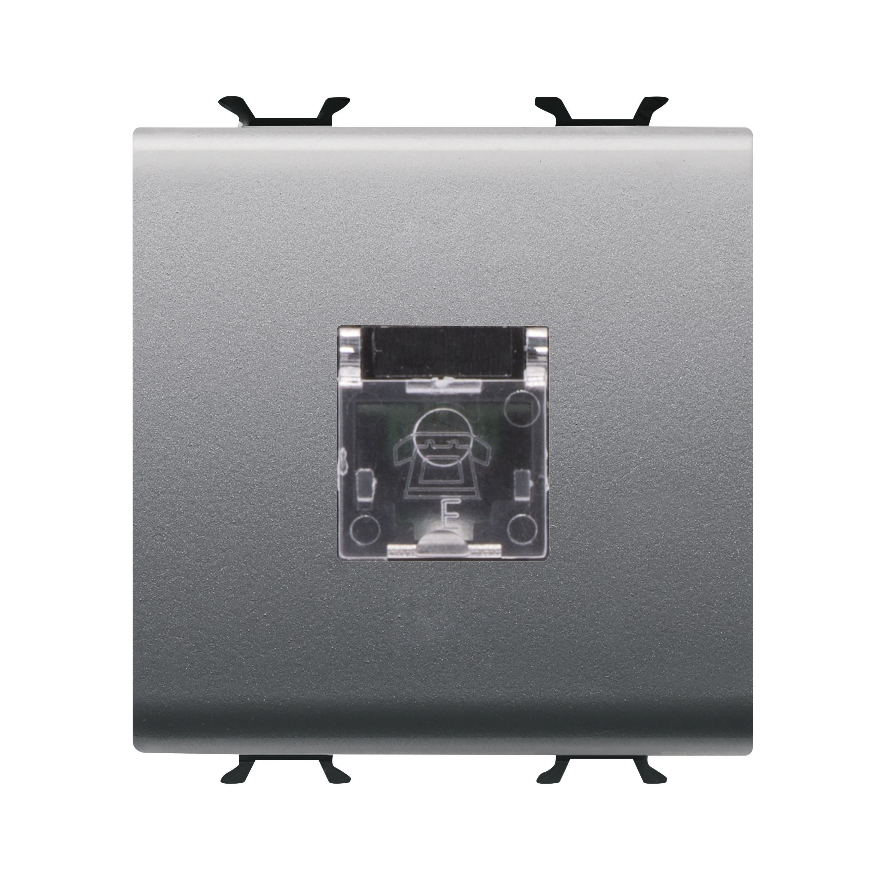 Gewiss - CONNETTORE TELEFONICO RJ11 2M TITANIO