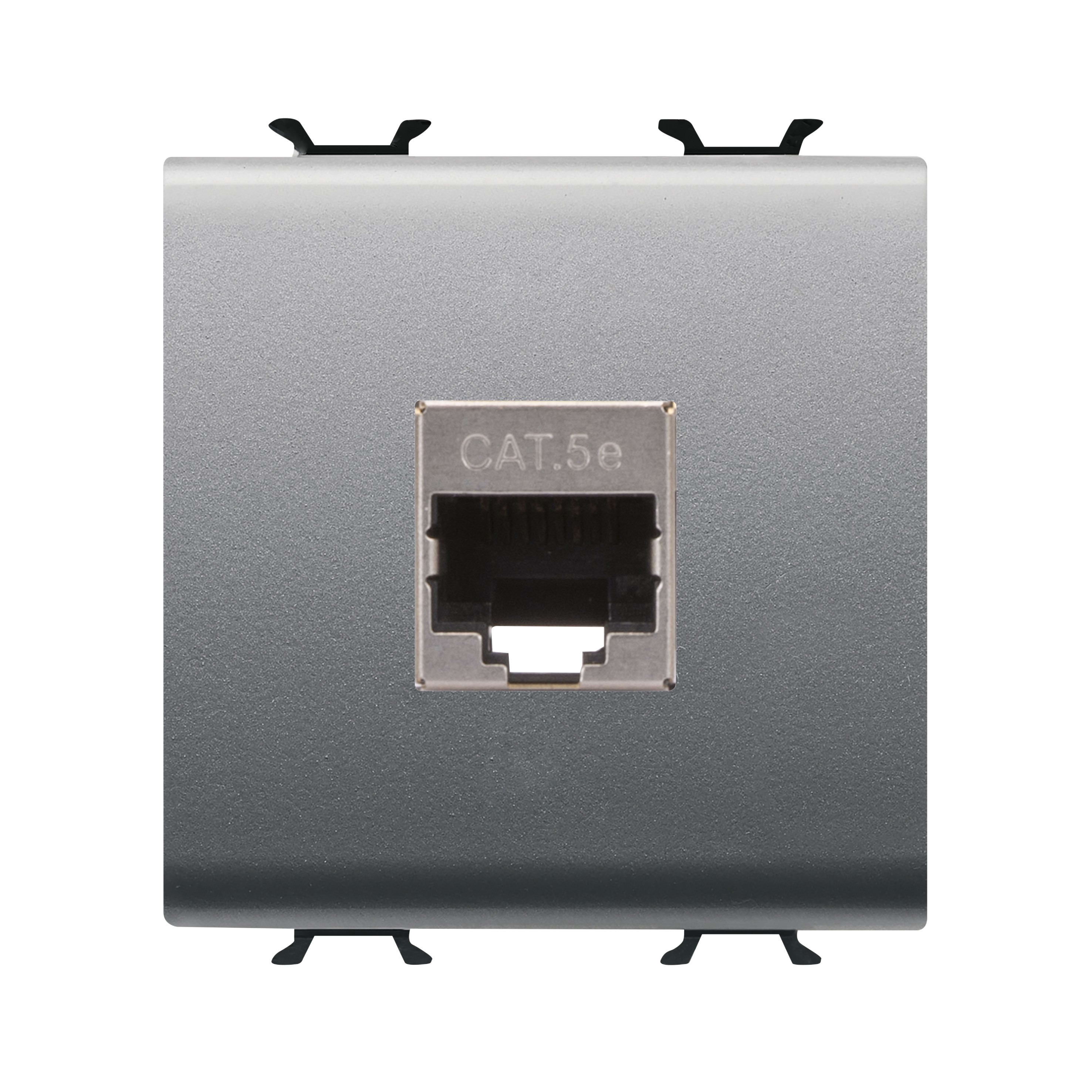 Gewiss - CONNECTEUR RJ45 2M CAT.5E FTP TITANE - GW14436