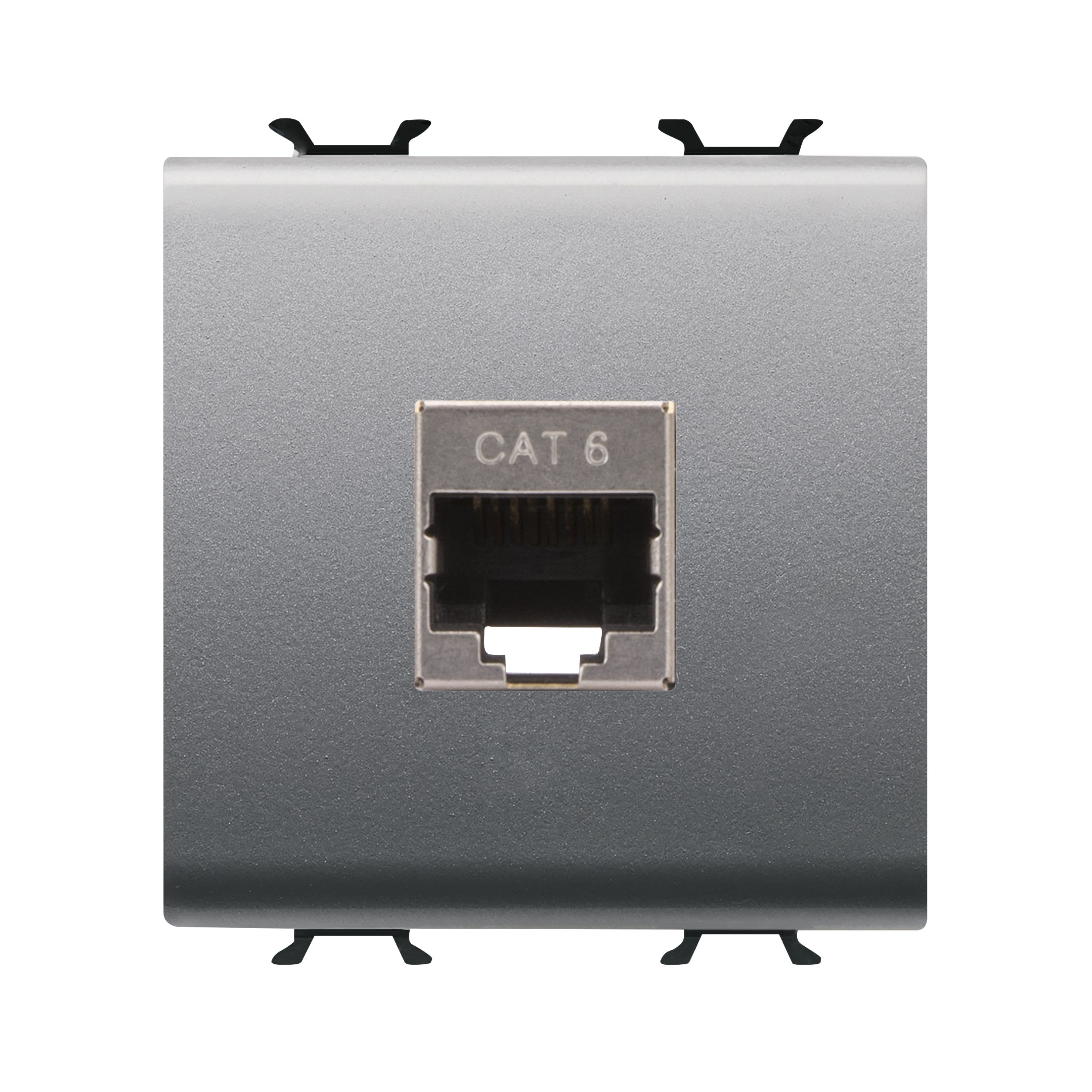 Gewiss - CONNECTEUR RJ45 2M CAT.6 FTP TITANE - GW14437