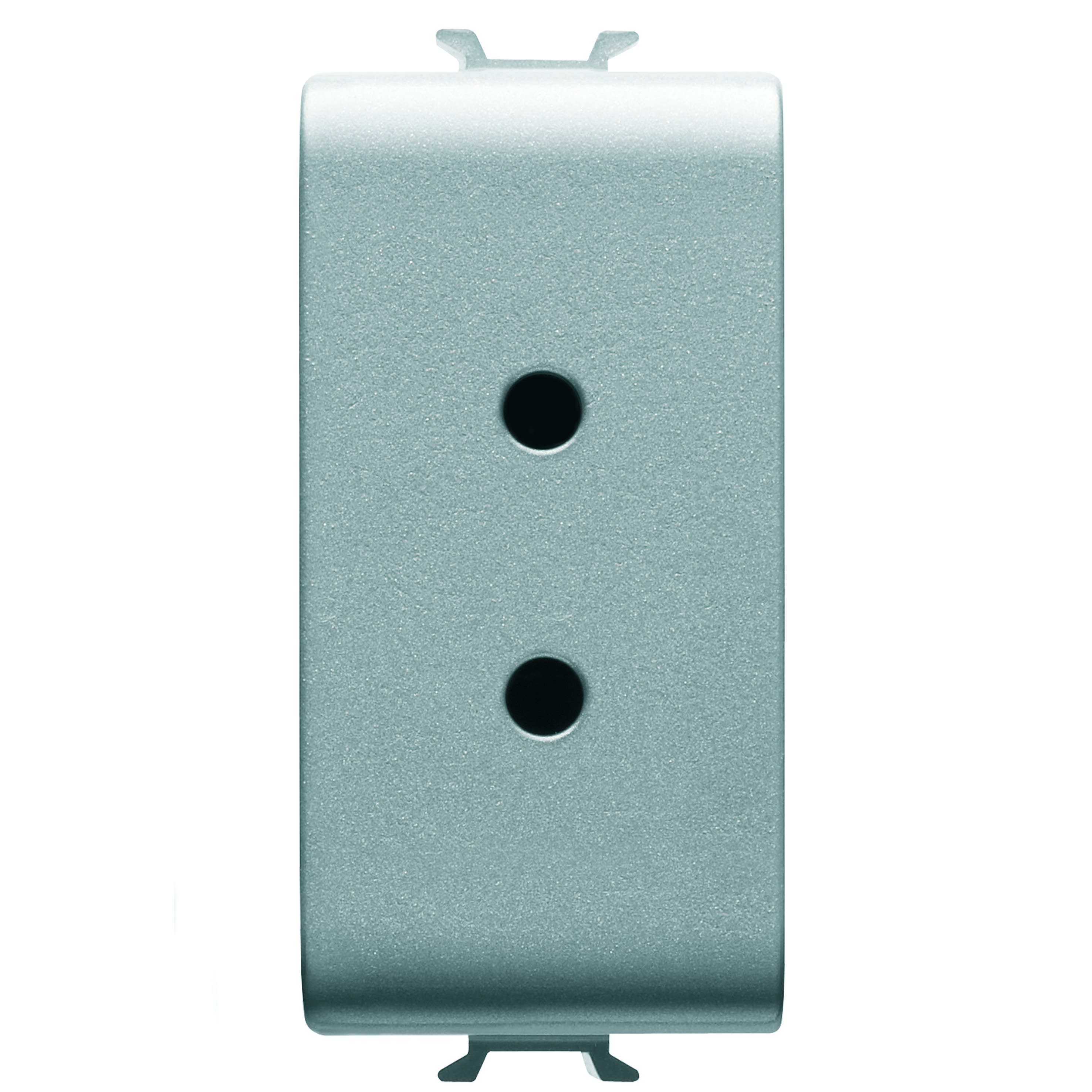 Gewiss - PRISE TRÈS BASSE TENSION - 2P 6A 24V - 1 MODULE - TITANE - CHORUS - GW14451