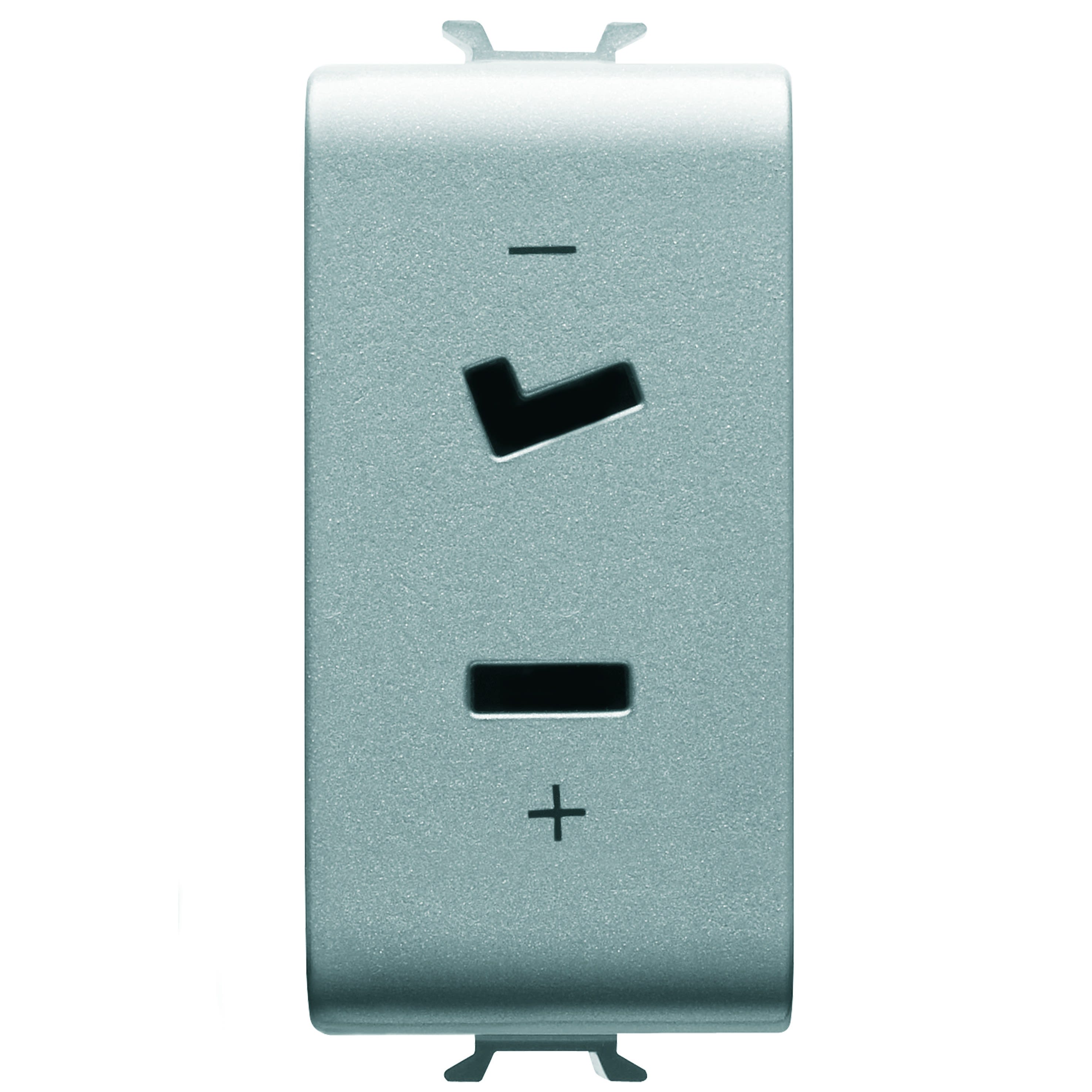 Gewiss - PRISE TBTS 2P 6A 24V POLARISÉE 1M TITANE