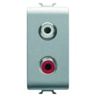 Gewiss - CONNECTEUR DOUBLE RCA 1M CHORUS TITANE