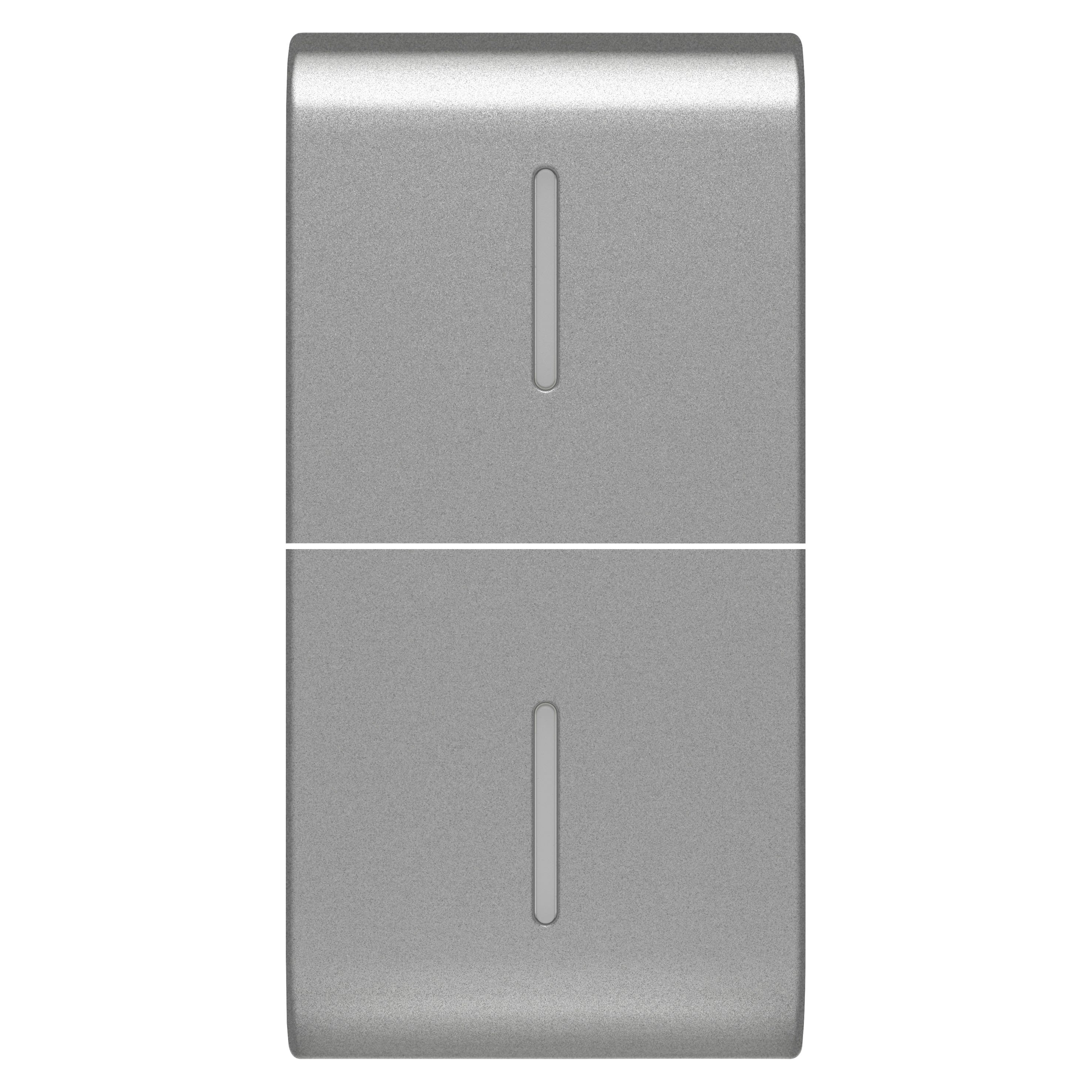 Gewiss - TOUCHE INTER. AXIAL 2 DIFF. 1P TITANE